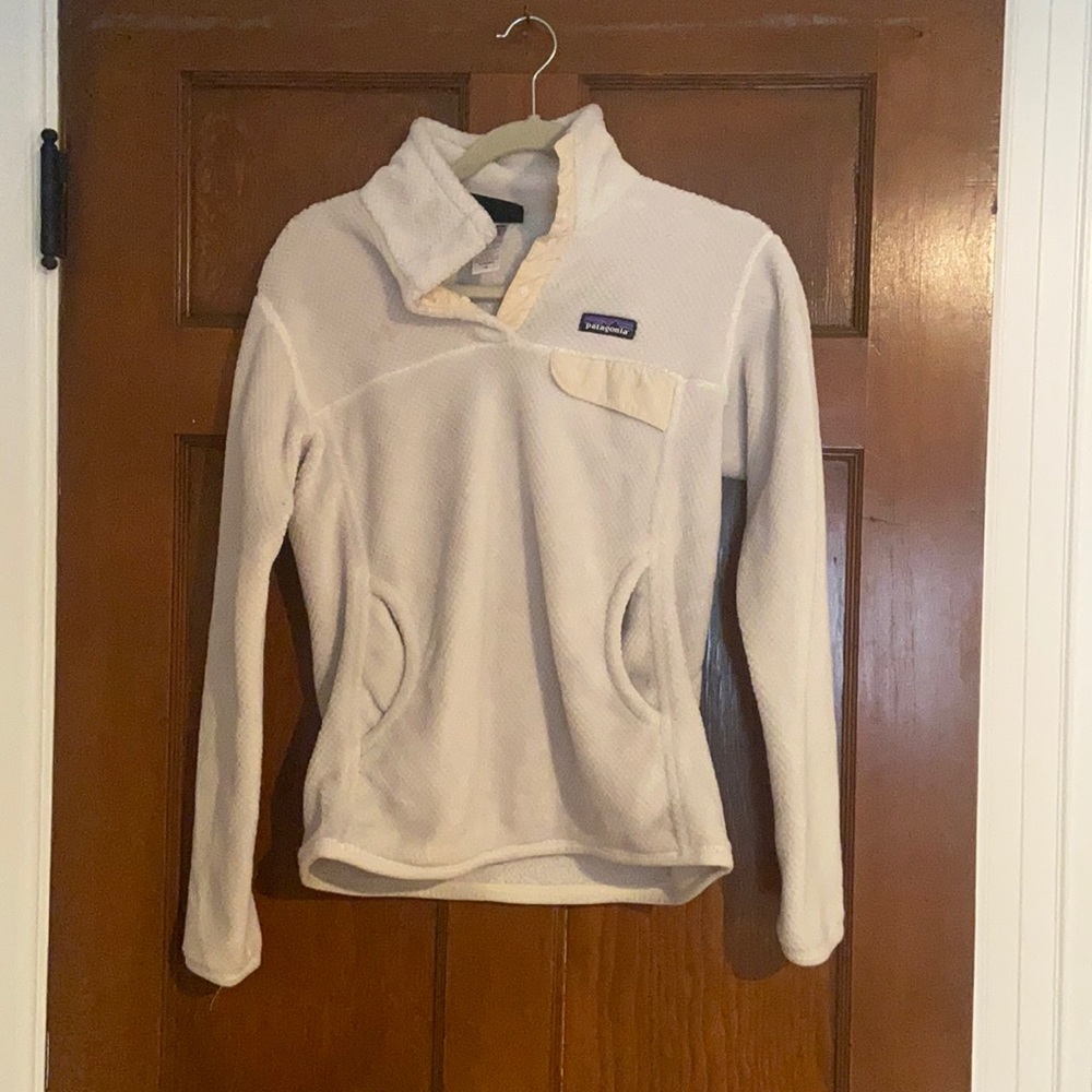 White Patagonia quarter zip